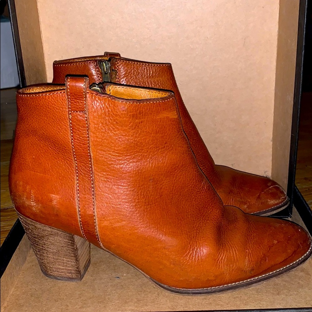 Madewell cowgirl booties